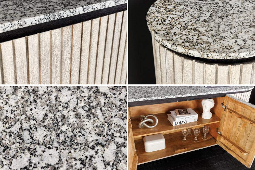 ADLON bézs mangófa komód