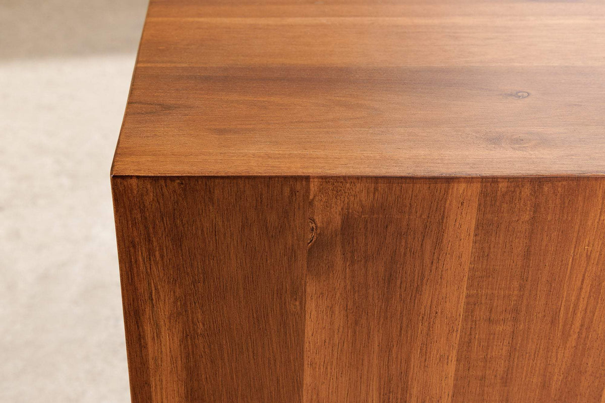 COLUMNA barna akácfa lerakóasztal 75 cm