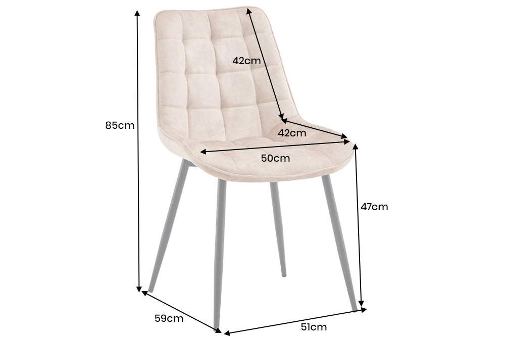 ROADSTAR szürke bársony szék