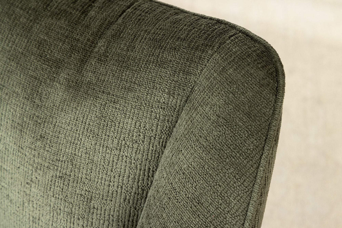 AVIGNON zöld polyester zsenília forgószék