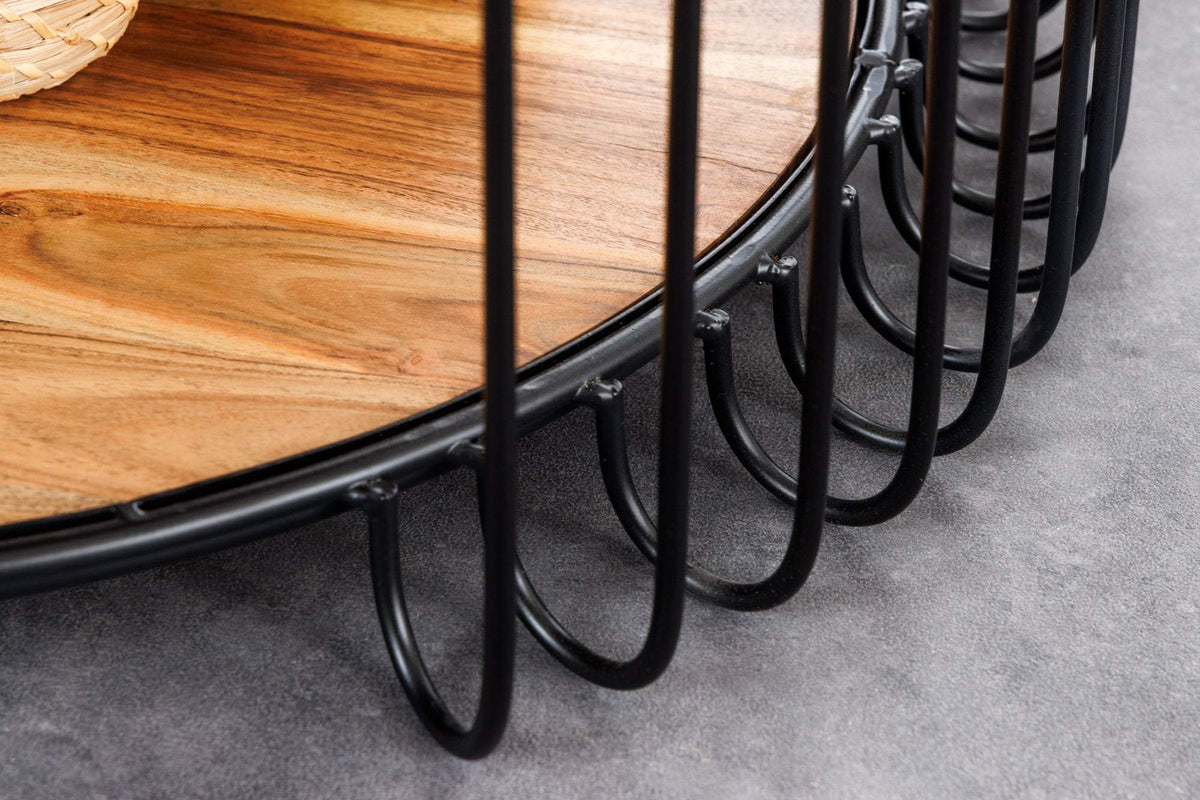 ELEMENTS barna akácfa dohányzóasztal