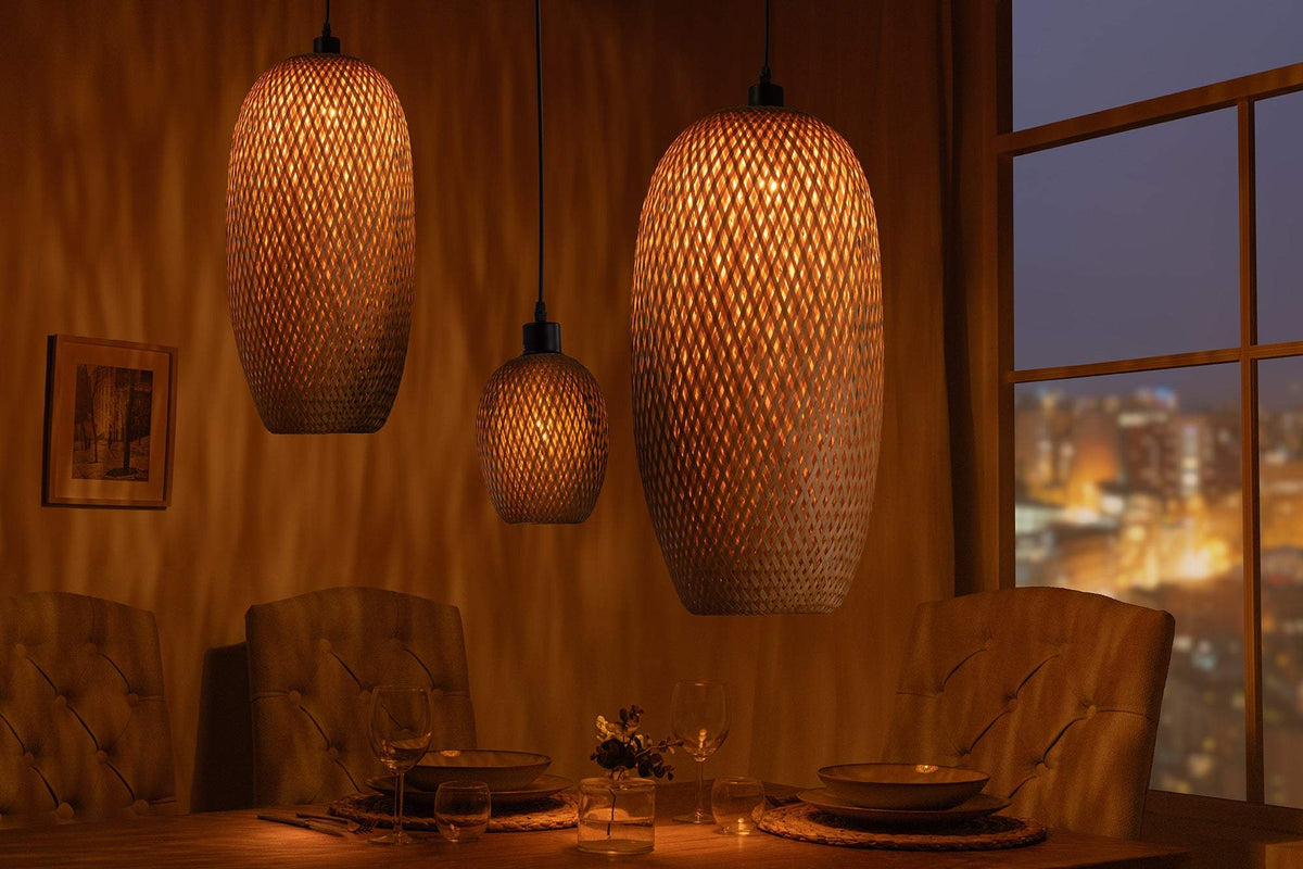 ORGANIC LIVING bambusz függőlámpa 20cm