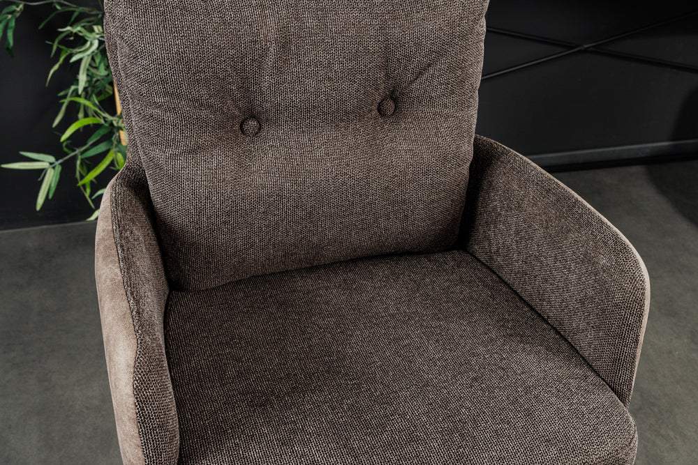 BIG GEORGE taupe szövet bárszék