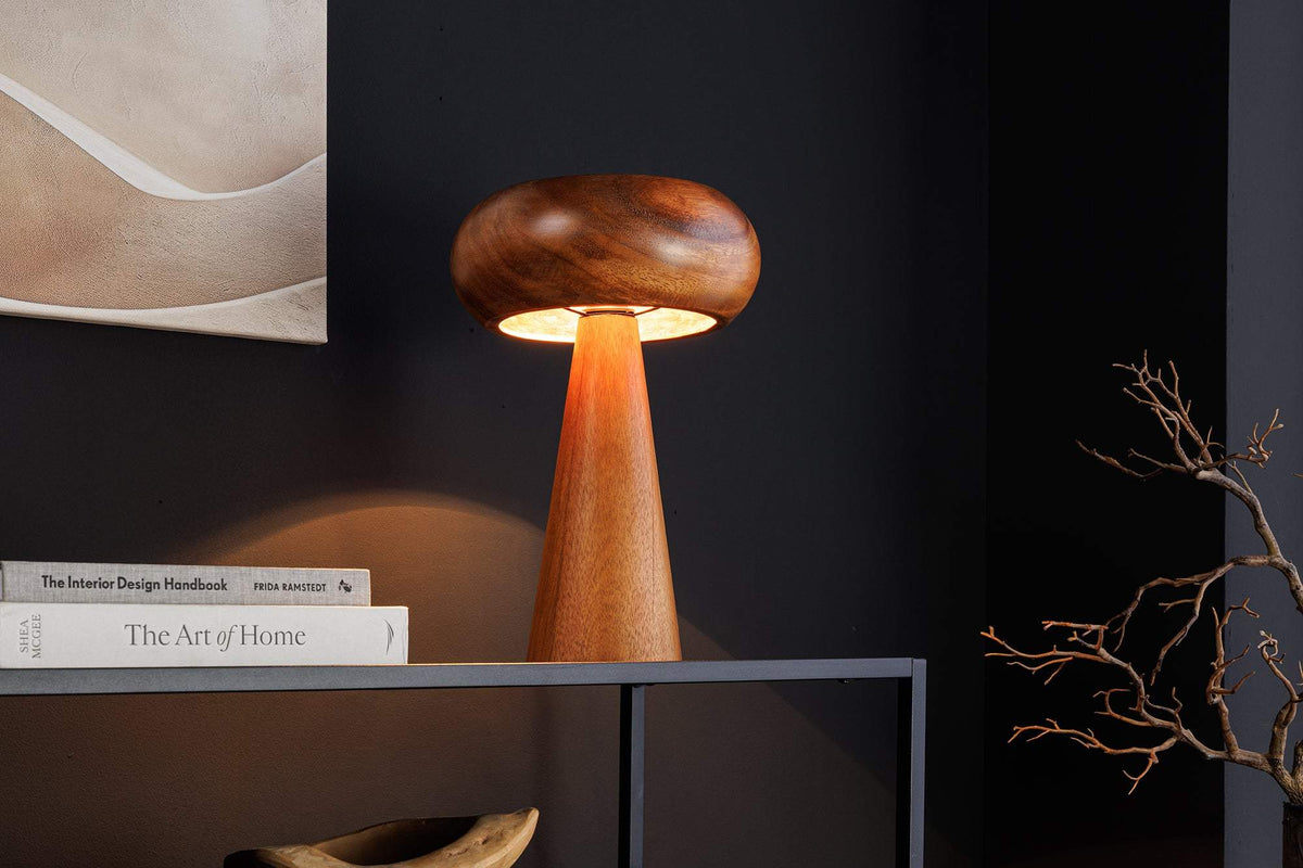 ALVA barna akácfa asztali lámpa