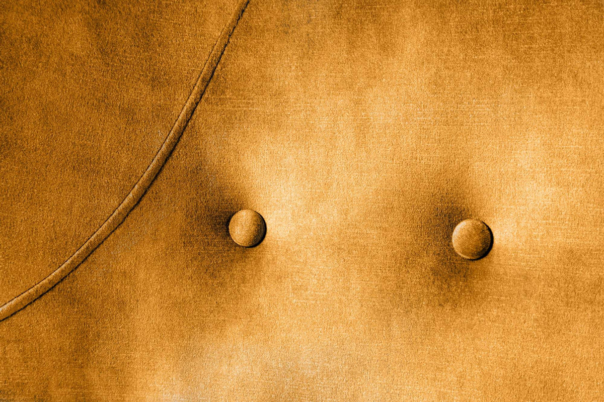 AMSTERDAM mustár bársony fotel