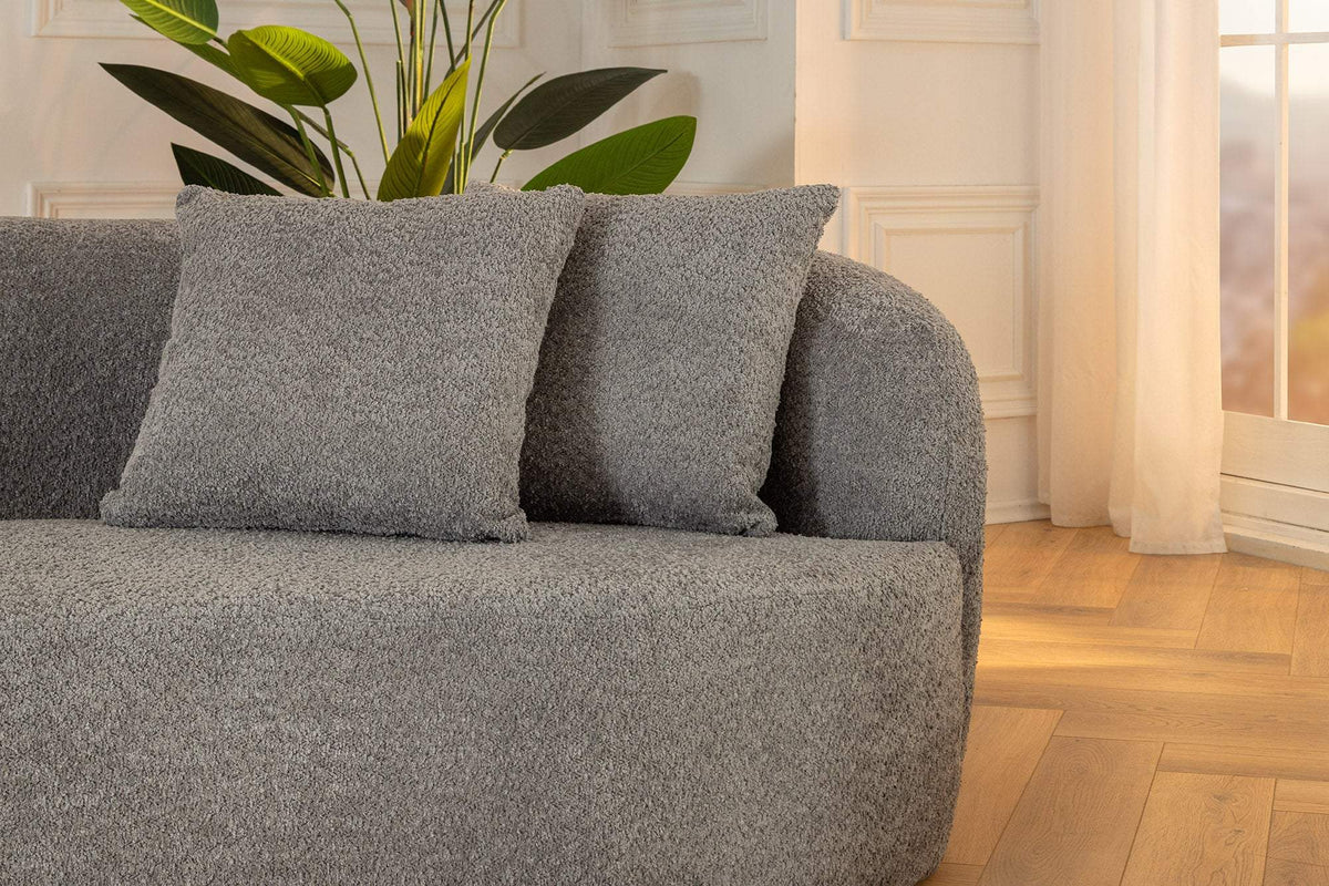 ATELIER szürke buklé kanapé