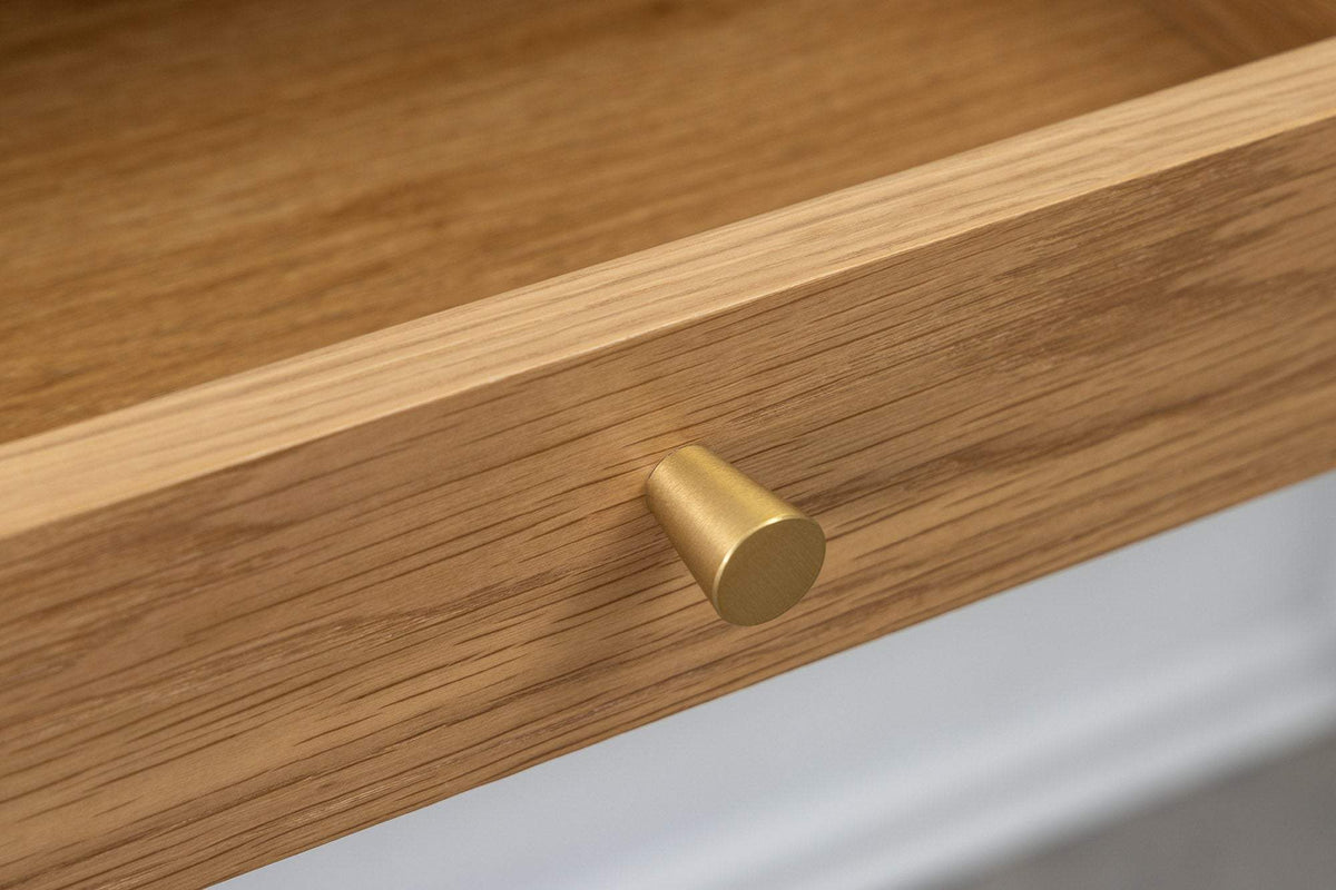 ATELIER barna tölgyfa furnér íróasztal 120 cm