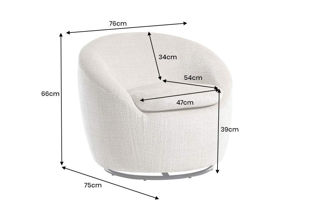 ALPINE bézs szövet fotel