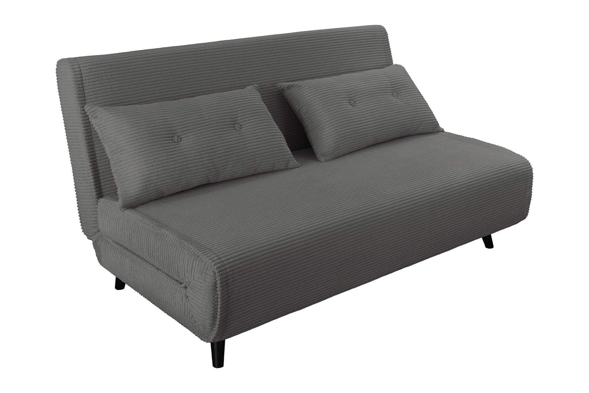 SMART MULTIFUNCTION szürke kordbársony fotelágy 140 cm