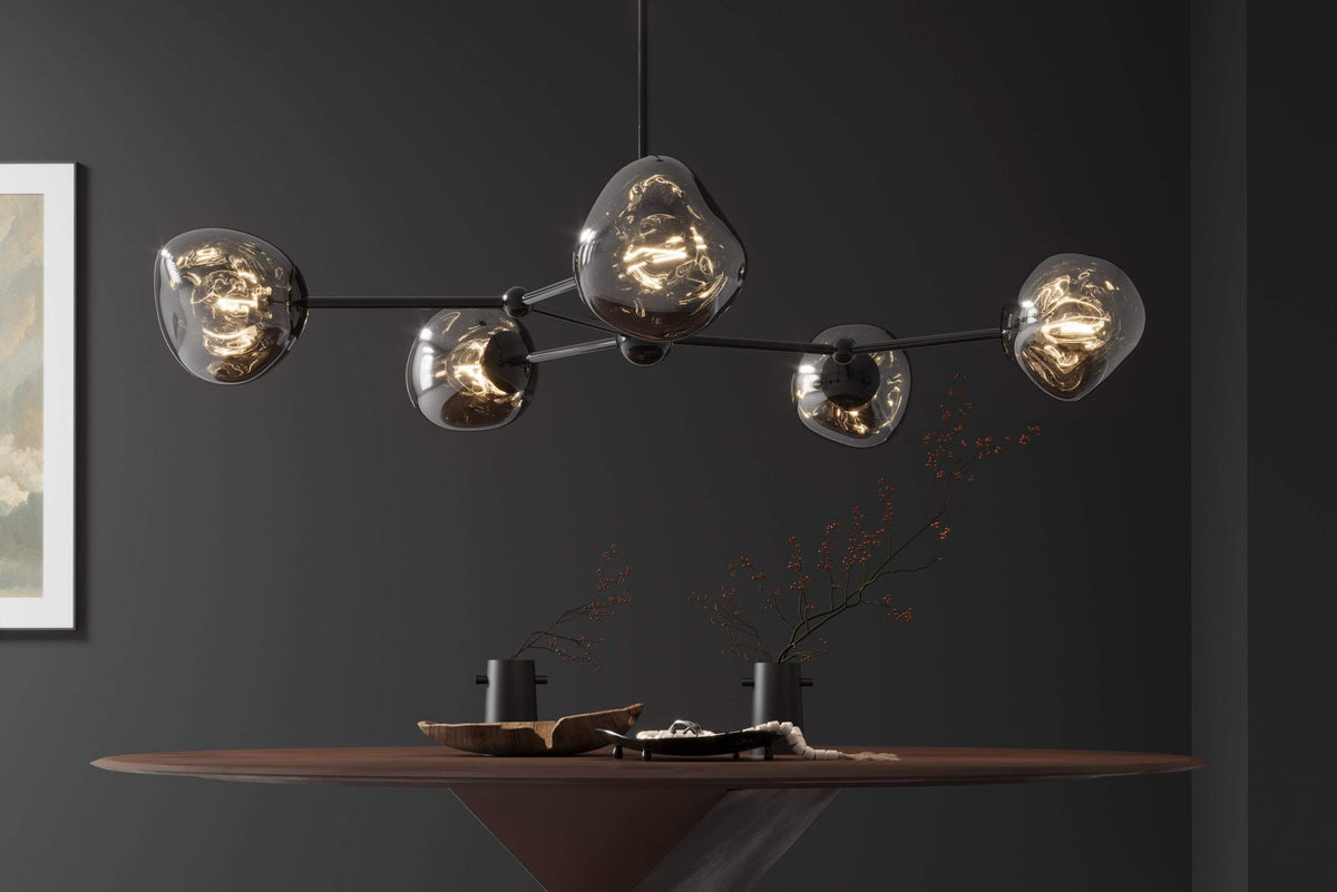 LIQUID DIAMOND fekete üveg függőlámpa