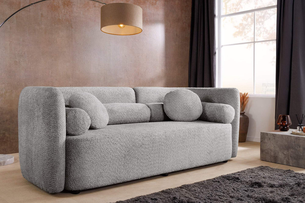 ART DECO szürke buklé kanapé