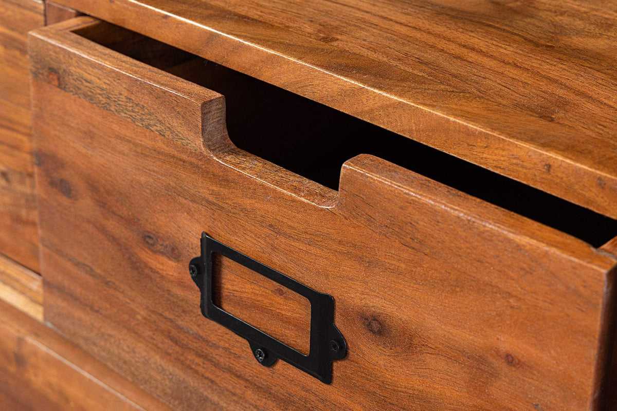 HERITAGE barna akácfa vitrin 160 cm