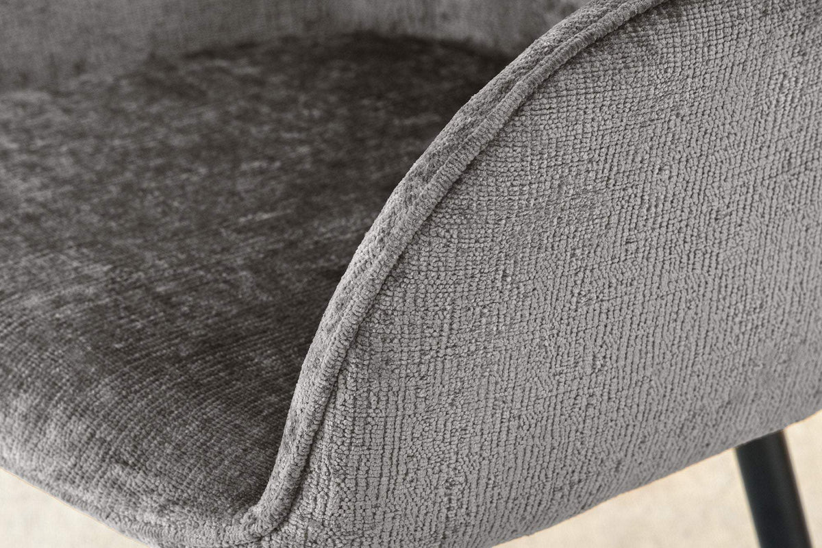 AVIGNON szürke polyester zsenília forgószék