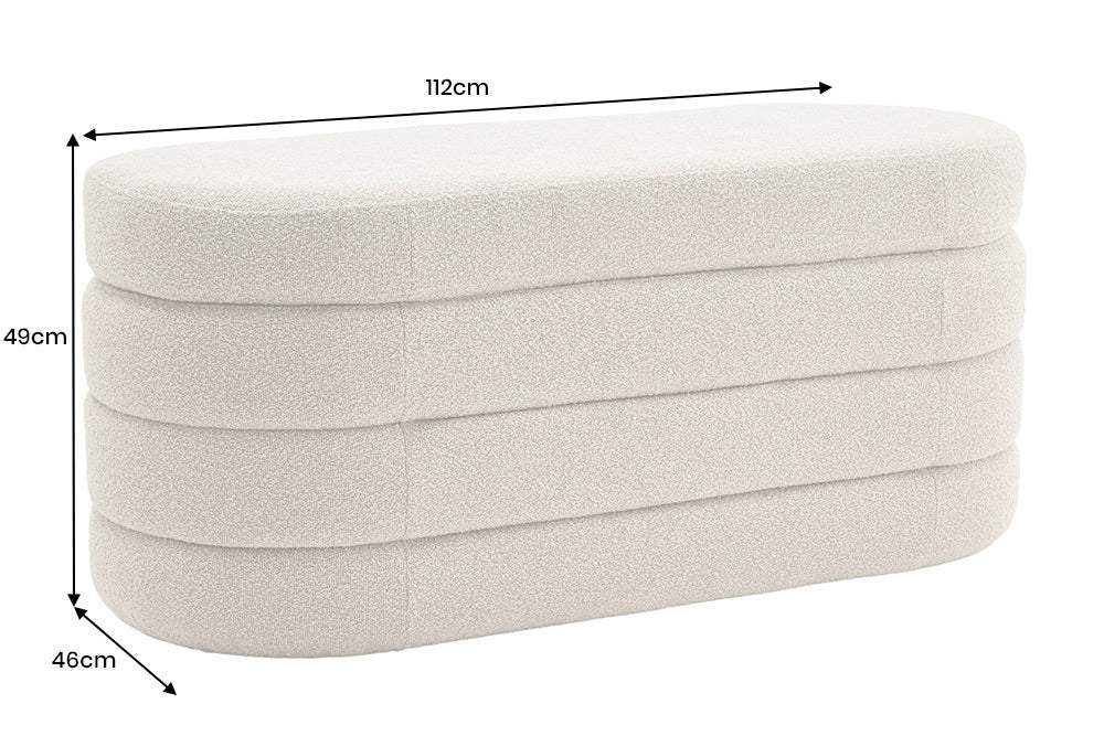 VOQUE taupe buklé ülőpad