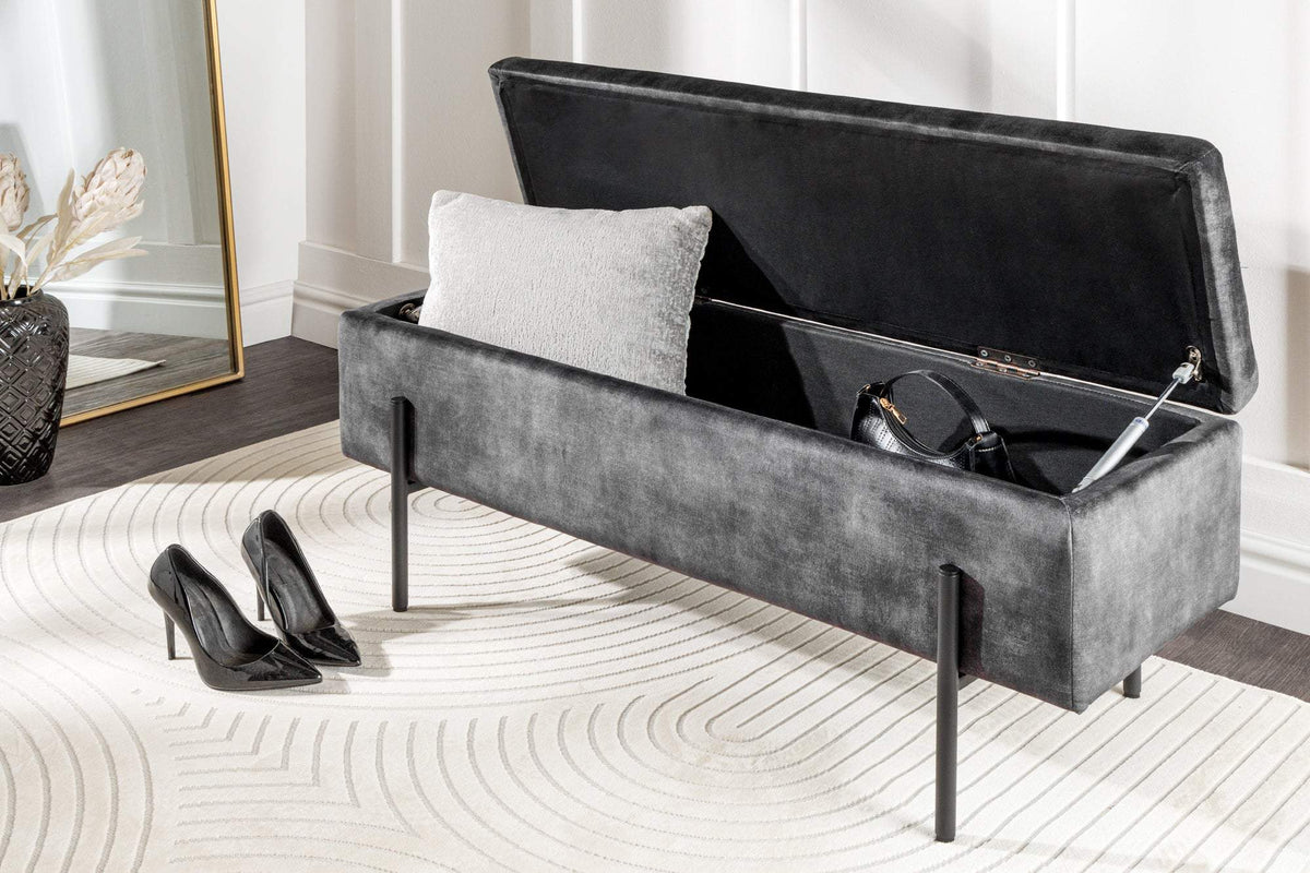 LOFT szürke bársony padlópad