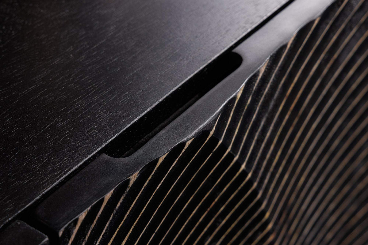 GOLDEN SUNSET fekete mangófa komód