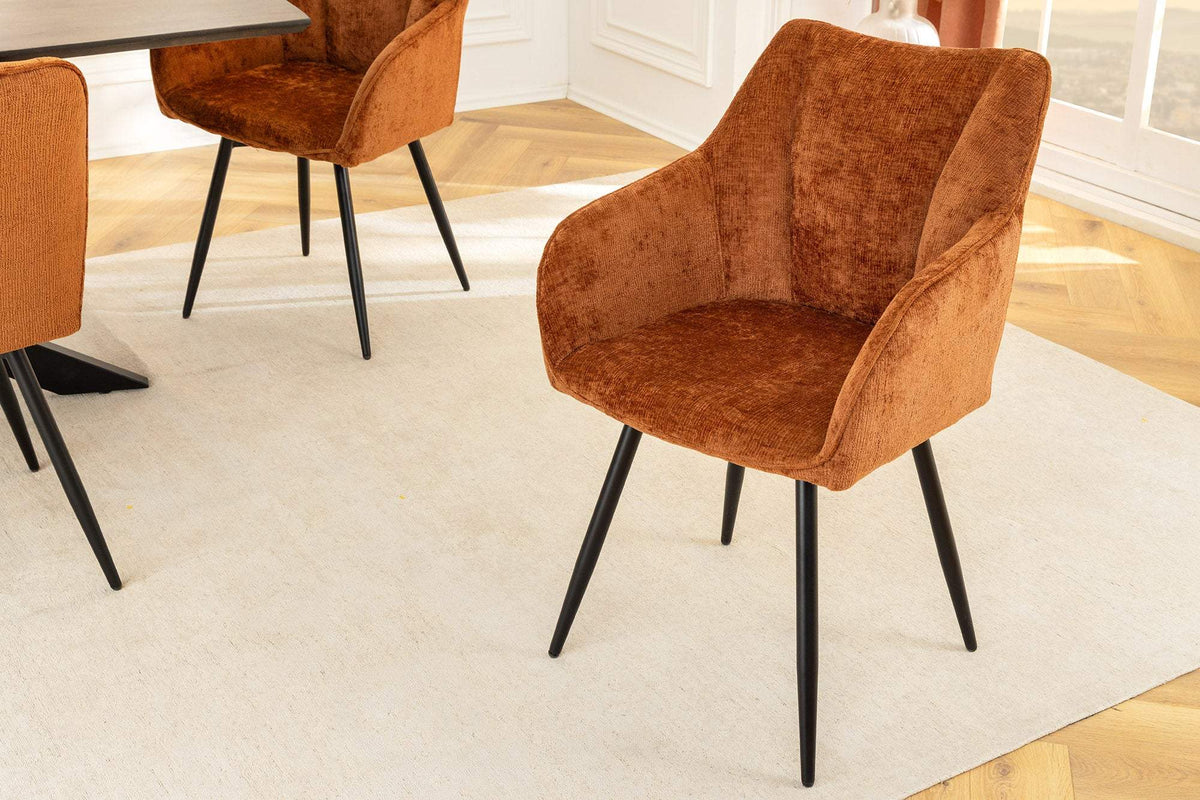 AVIGNON barna polyester zsenília forgószék