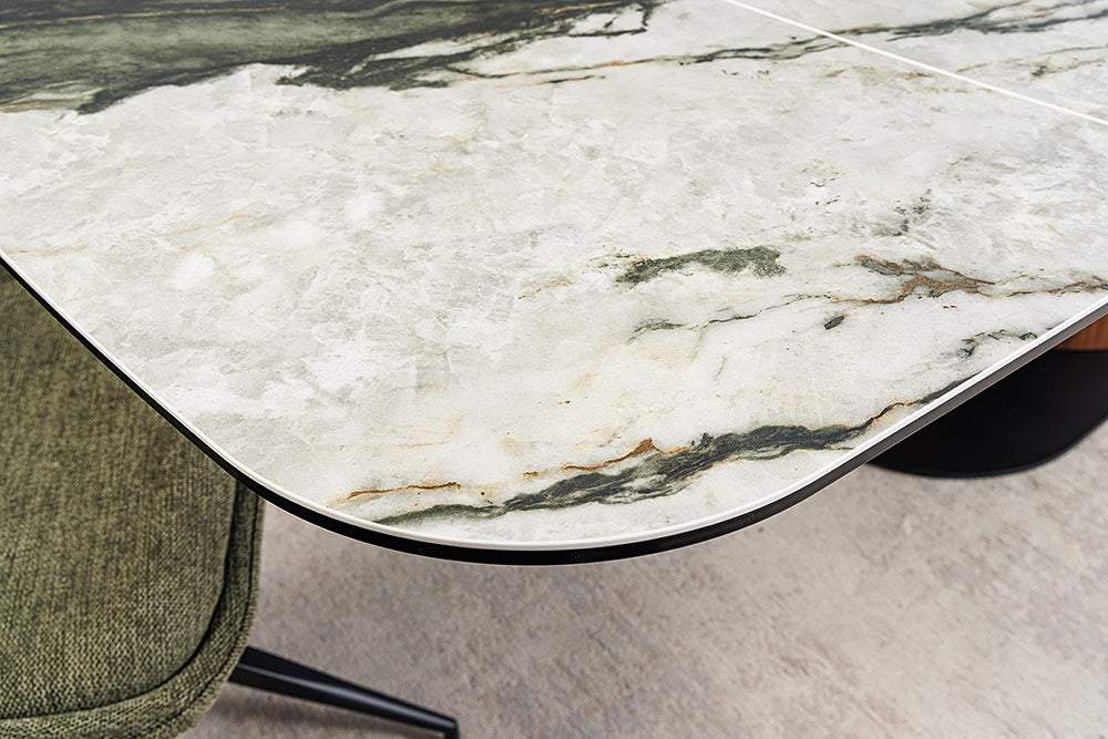 ELEMENTS taupe kerámia étkezőasztal 180-260 cm