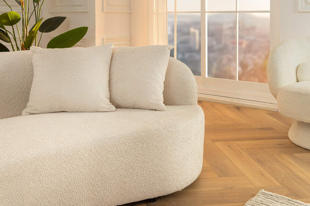 ATELIER bézs buklé kanapé