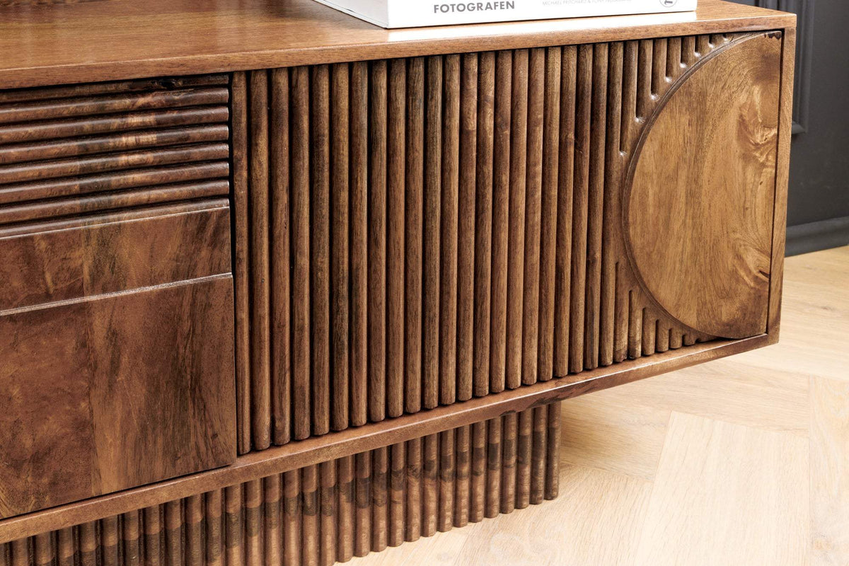 TV ART DECO barna mangófa tv szekrény 200 cm