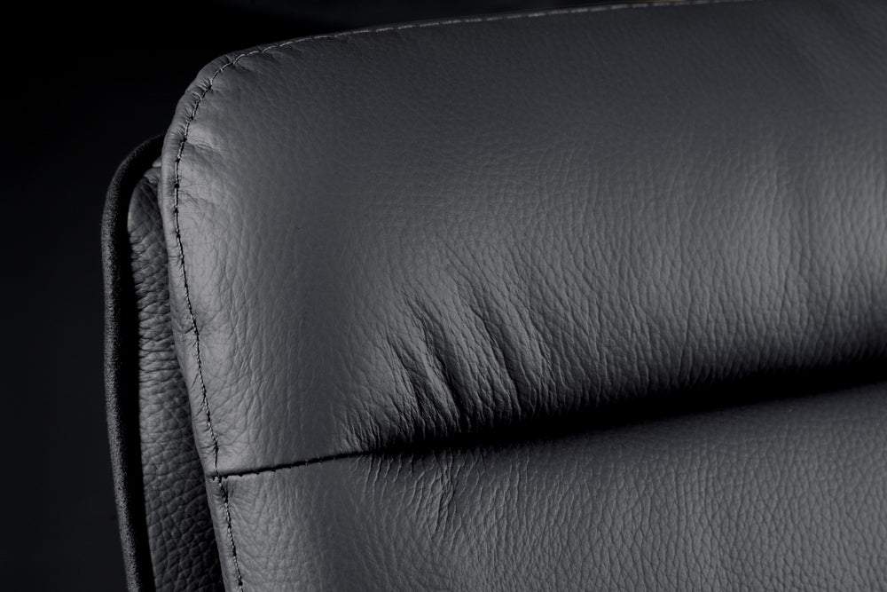 BIG GEORGE fekete bőr bárszék