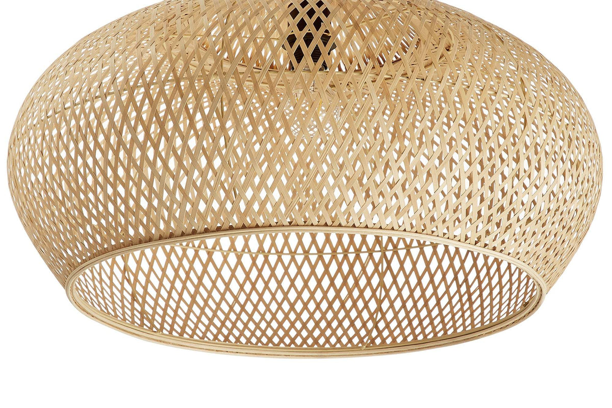 ORGANIC LIVING bézs bambusz függőlámpa