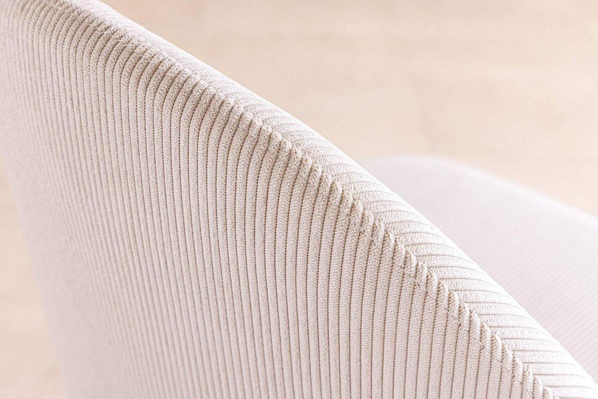 MIA CASA bézs kordbársony szék