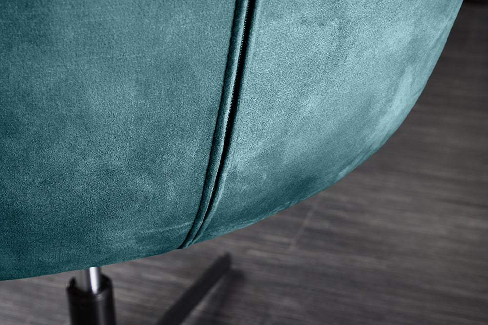 PAPILLON kék bársony fotel