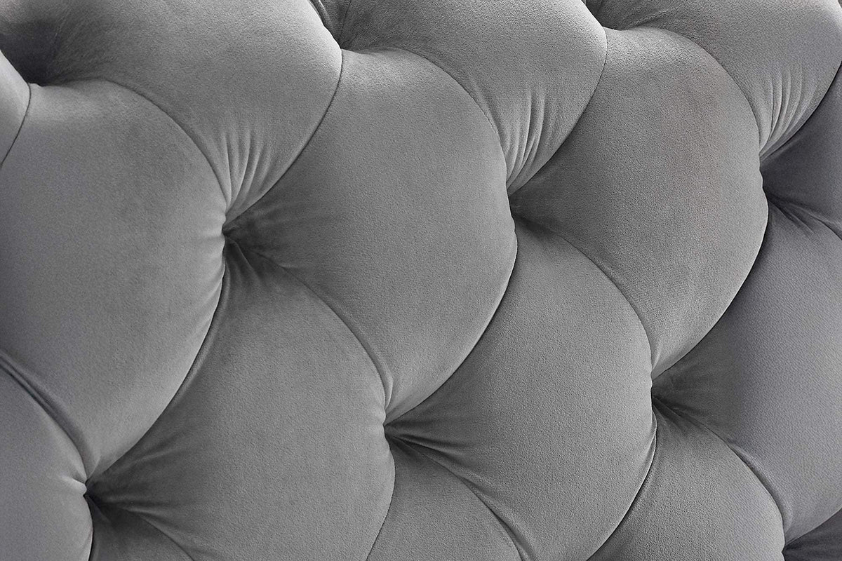 MODERN BAROCK szürke bársony ágy 180x200 cm