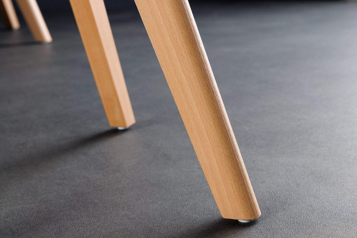 SCANDINAVIA átlátszó és fekete műbőr szék