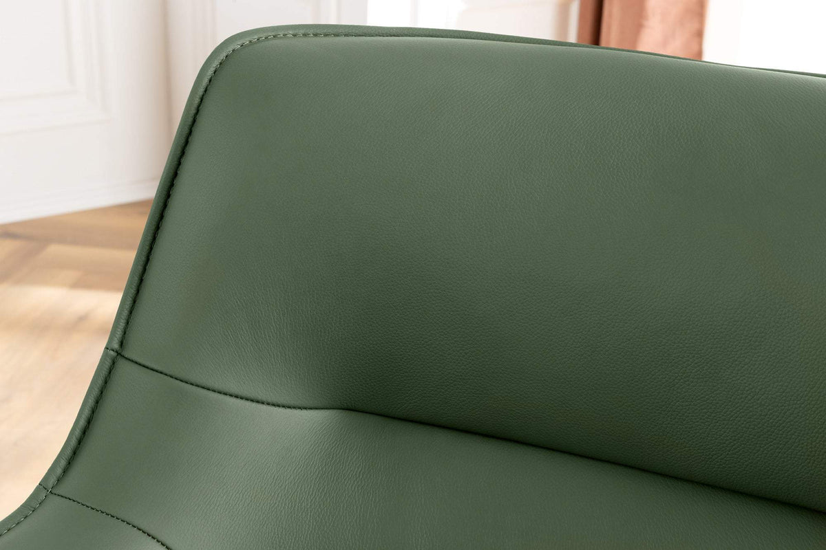 LE GRAND zöld bőr forgószék