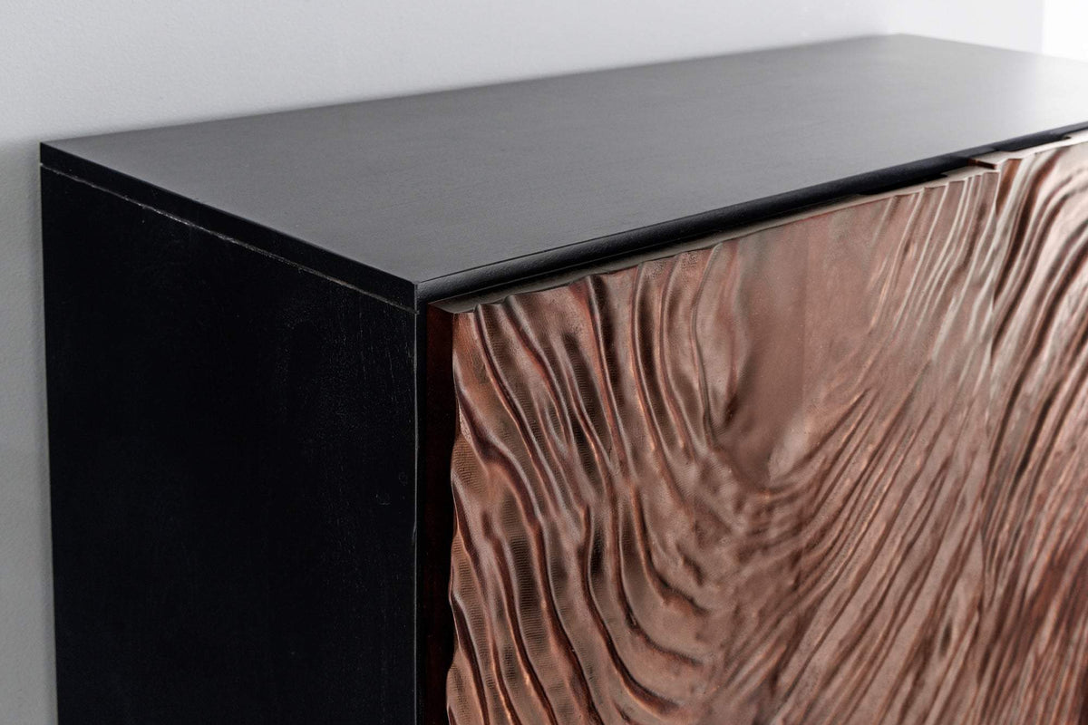 FLUID barna akácfa tálalószekrény 110 cm