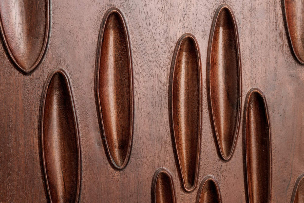 DUNE barna akácfa tálalószekrény