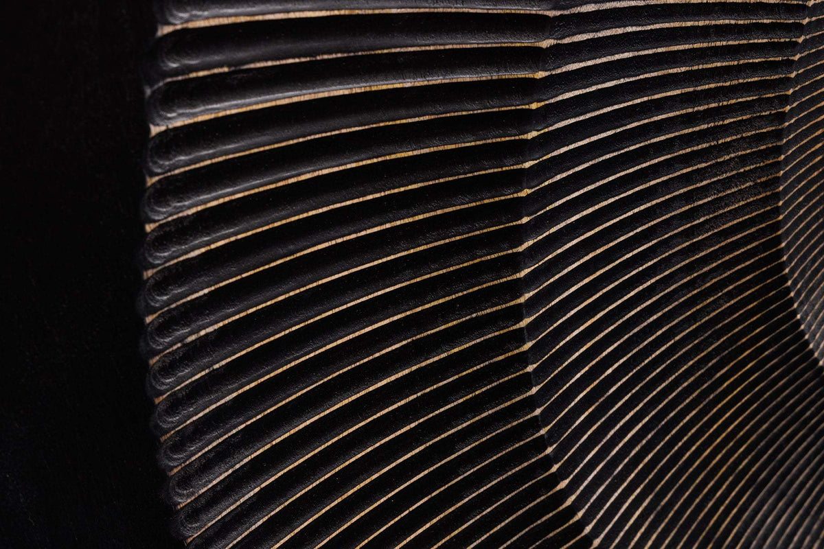 GOLDEN SUNSET fekete mangófa komód