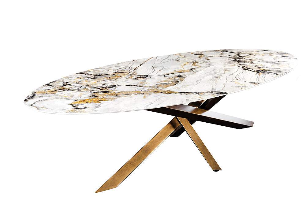 SCULPTURE tarka kerámia étkezőasztal 280 cm