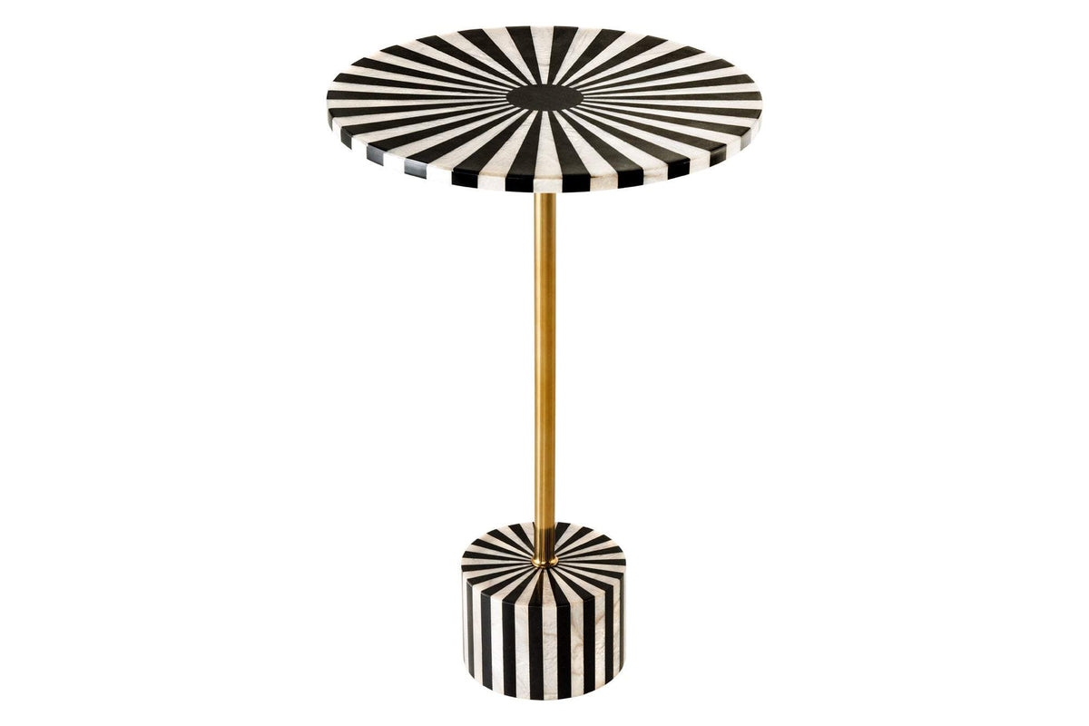 HARMONY NATURE fekete műgyanta lerakóasztal