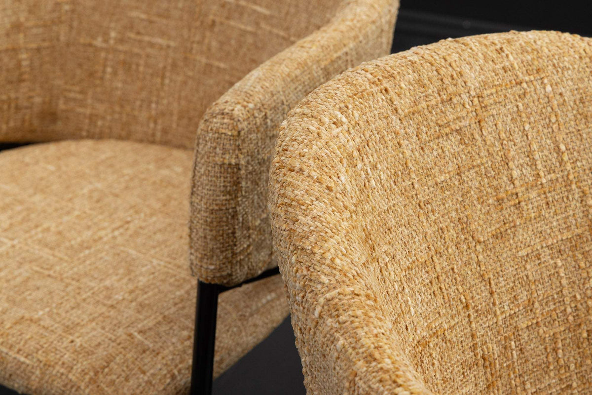 NOBLESSE sárga szövet szék