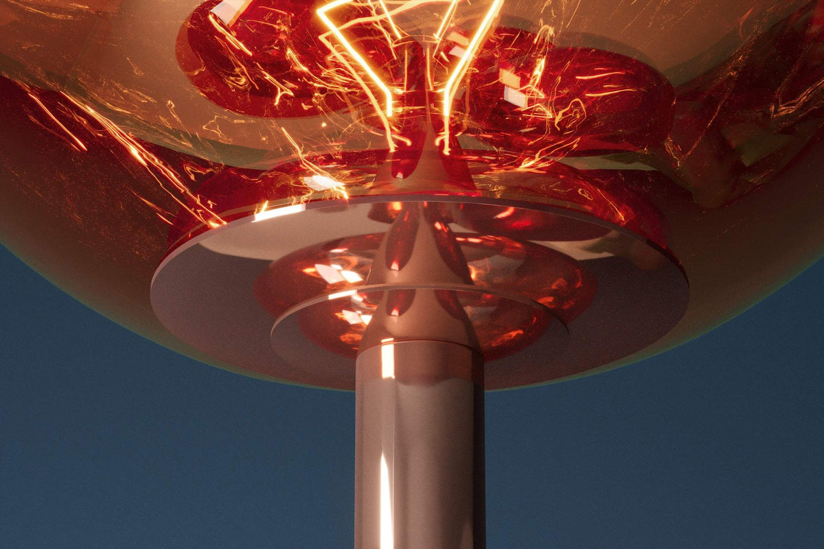 LIQUID DIAMOND réz üveg állólámpa