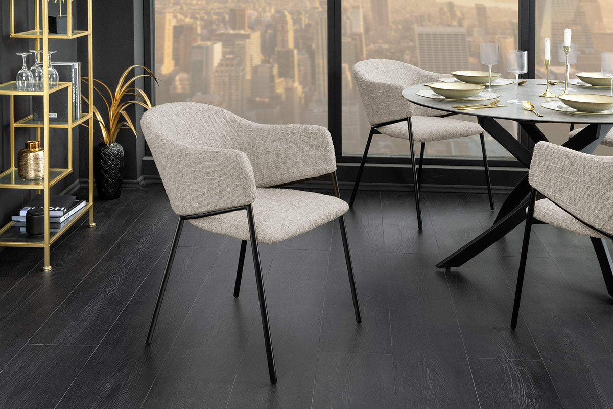 NOBLESSE bézs szövet szék