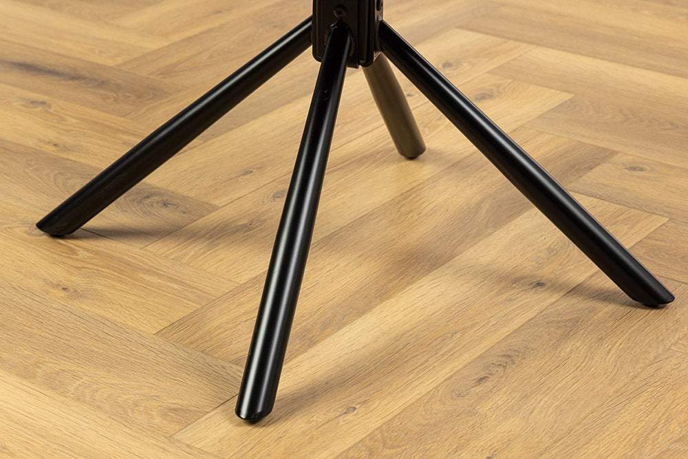 SIGNATURE fekete bőr forgószék