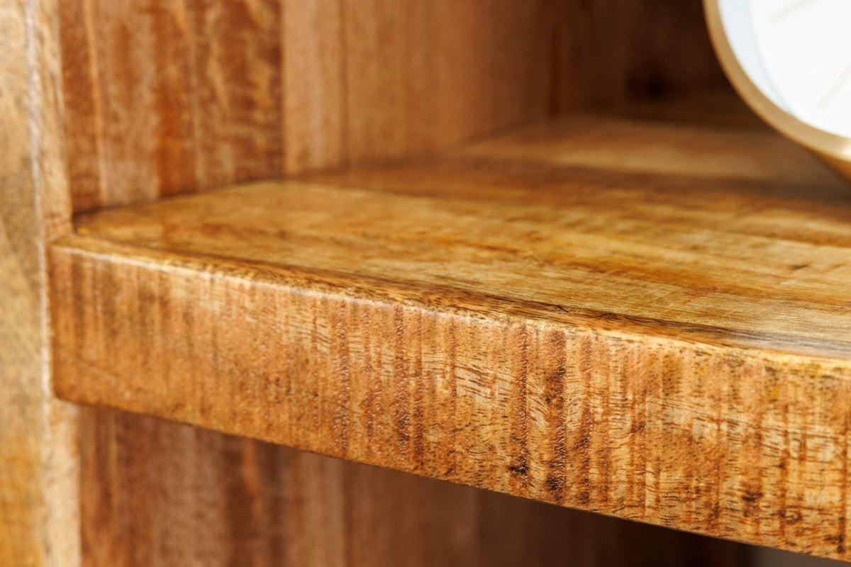 IRON CRAFT barna mangófa polc