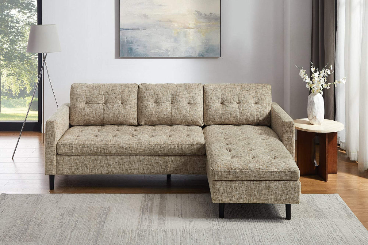 STOCKHOLM bézs szövet sarokkanapé