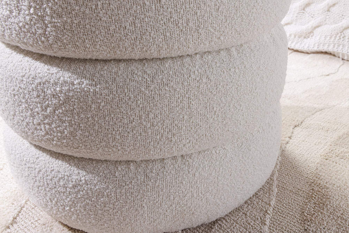 VOQUE törtfehér buklé lábtartó