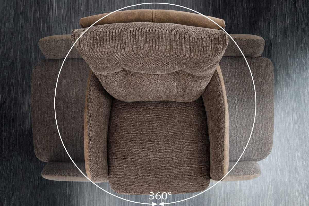 BIG GEORGE szürke szövet forgószék