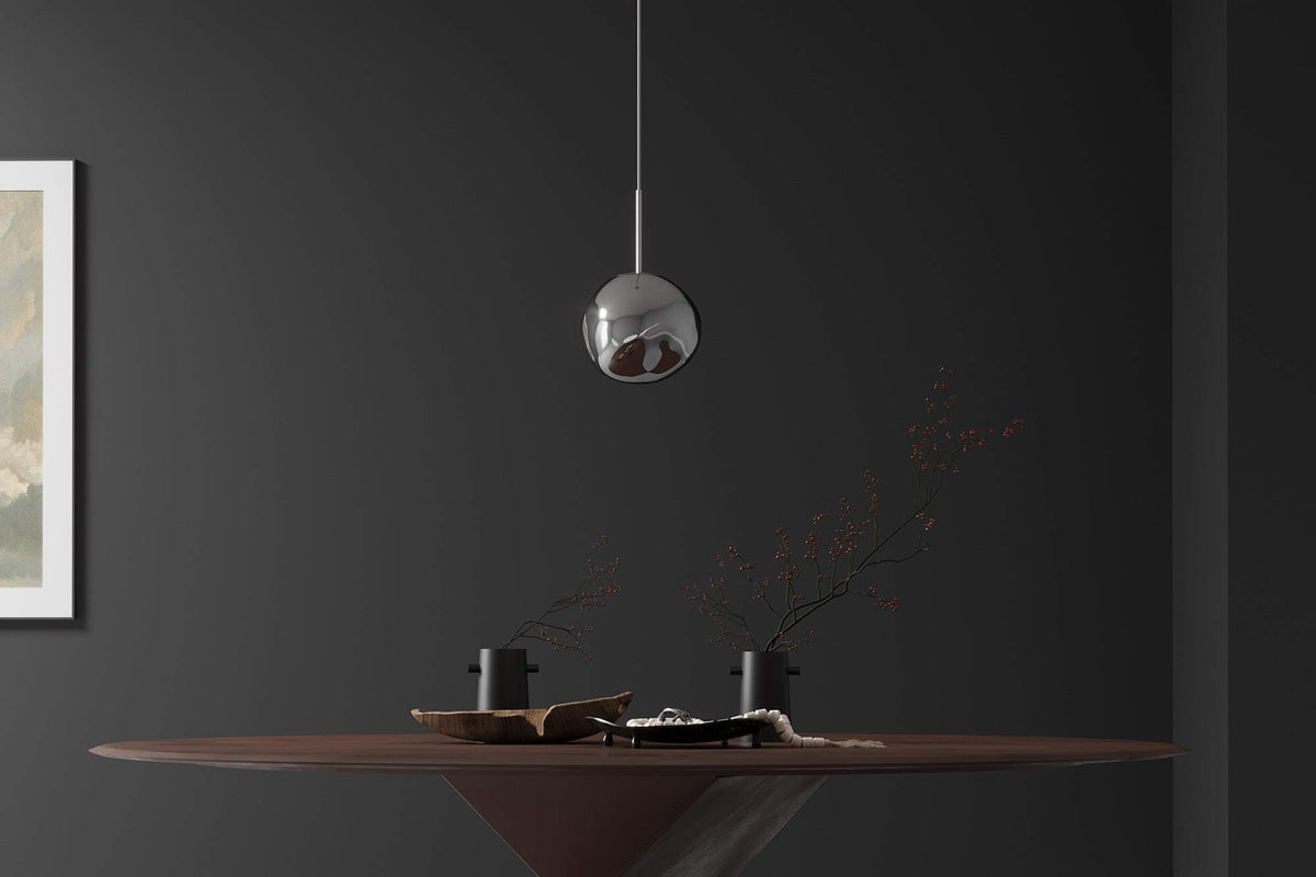 LIQUID DIAMOND fekete üveg függőlámpa 20 cm