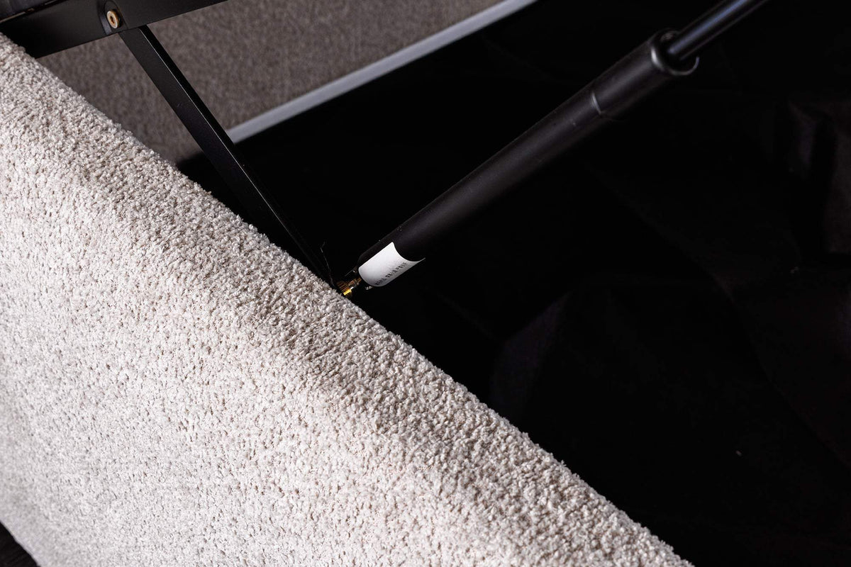 ART DECO szürkésbarna buklé ágy 180x200 cm