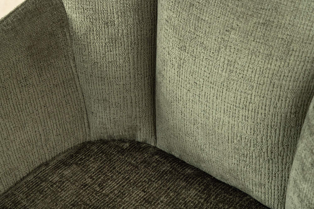 AVIGNON zöld polyester zsenília forgószék