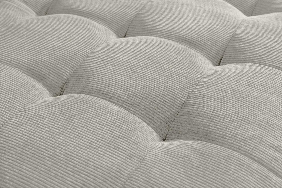 STOCKHOLM szürkésbarna kordbársony sarokkanapé