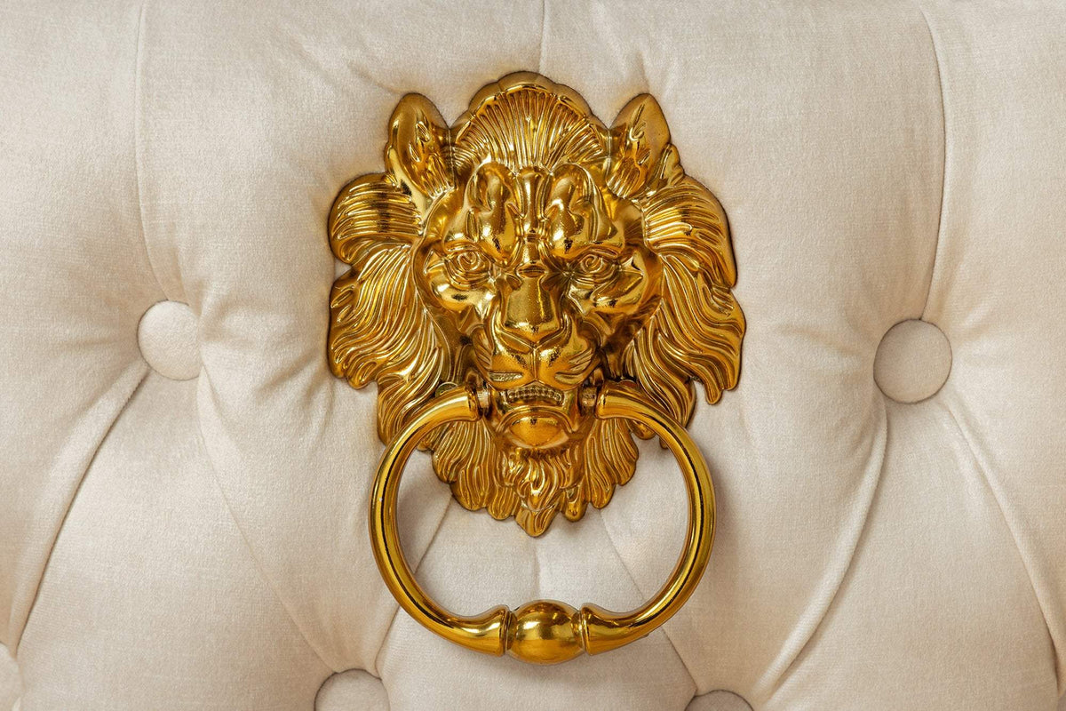 CASTLE bézs bársony bárszék