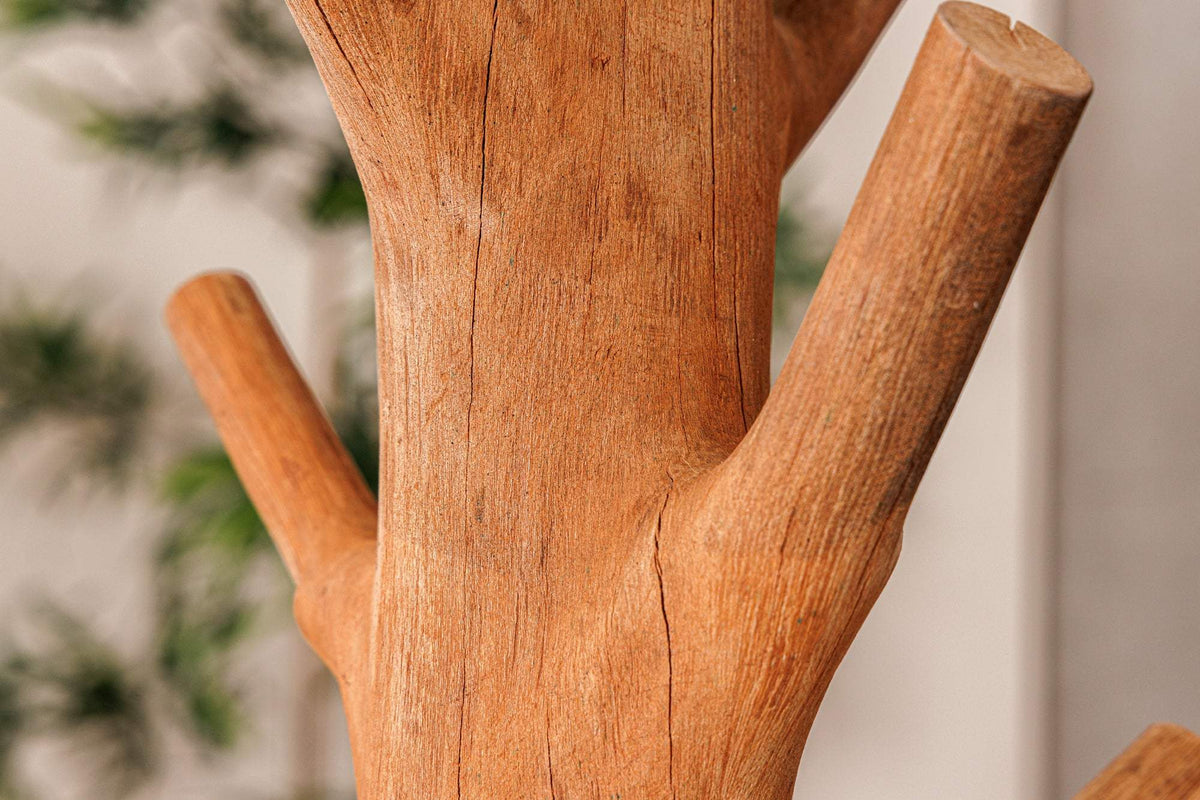 JEWELRY barna fa asztali lámpa